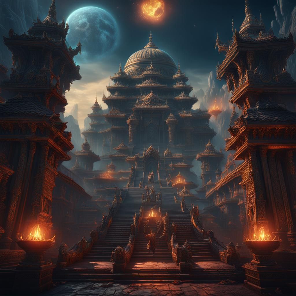 Kali Yuga: Fantastical Detailed Matte Painting