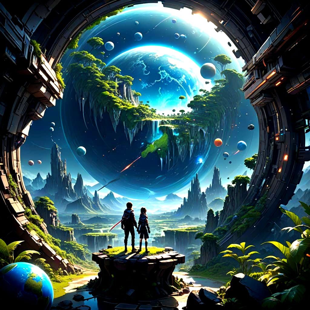 Ethereal Anime Planet World in 8k Resolution