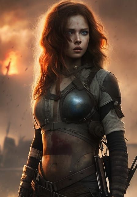 Post-Apocalyptic Warrior girl 169