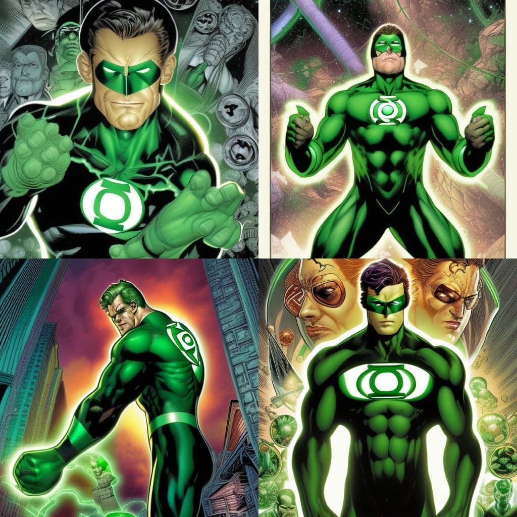 Green Lantern Comic Book Art by Brooks and Mumford