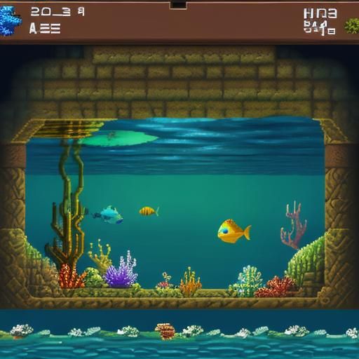 C64 underwater side scroller