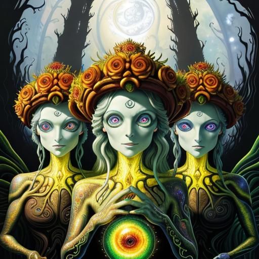 Surreal Dreamscape: A Psychedelic Optical Illusion