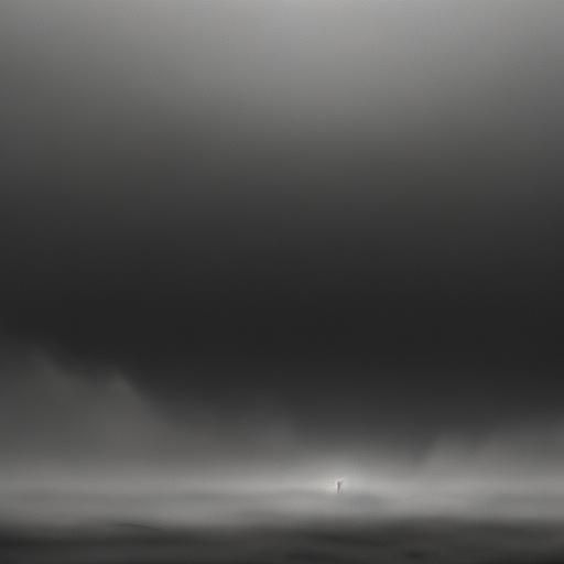 Angel in Foggy Landscape, Cinematic Film Still