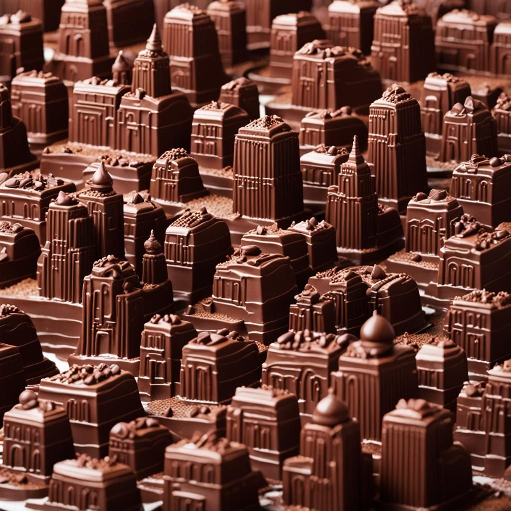 Chocolate Fantasy Cityscape