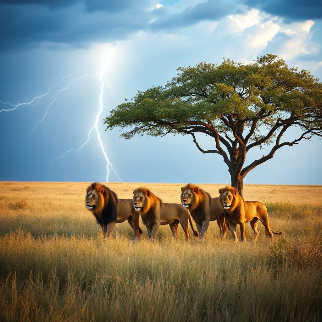 Savannah Pride Under Stormy Skies