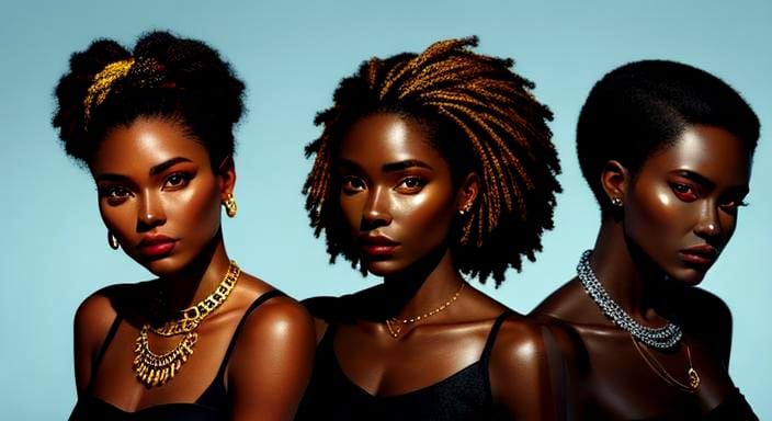 Striking Portrait of a Woman with Melanin