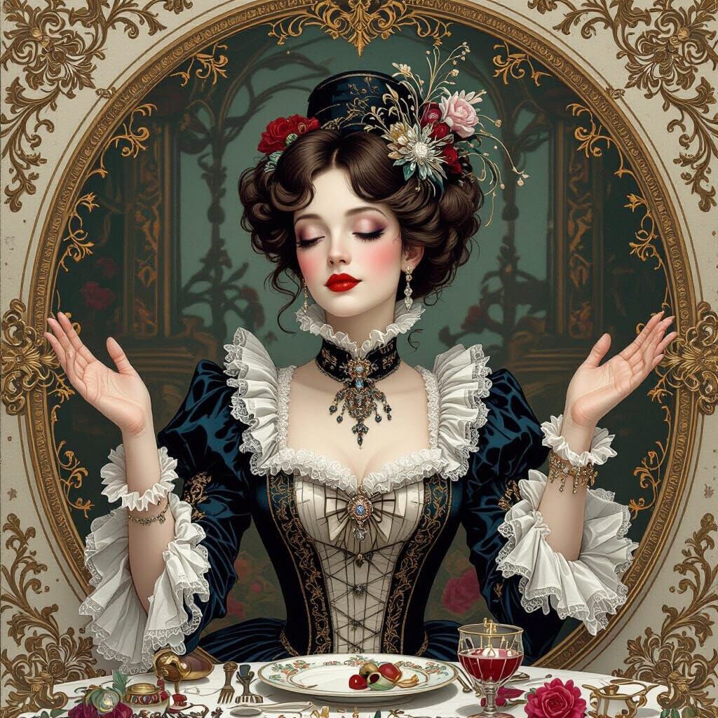 Victorian Woman Bids Farewell to Indulgence