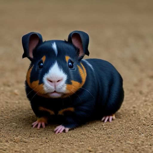 AI Generated Guinea Pig Rottweiler Hybrid