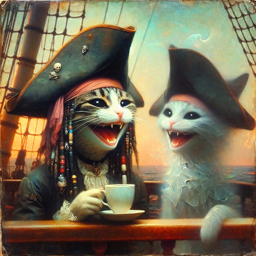 Ahahaha… pirate jokes! 😼🏴‍☠️