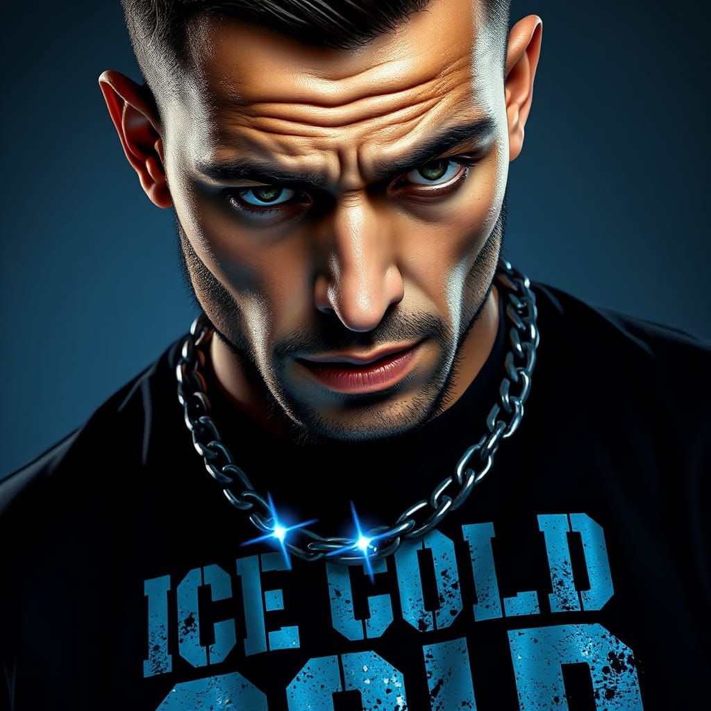 Gritty Street Gangster in Metallic Silver and Black