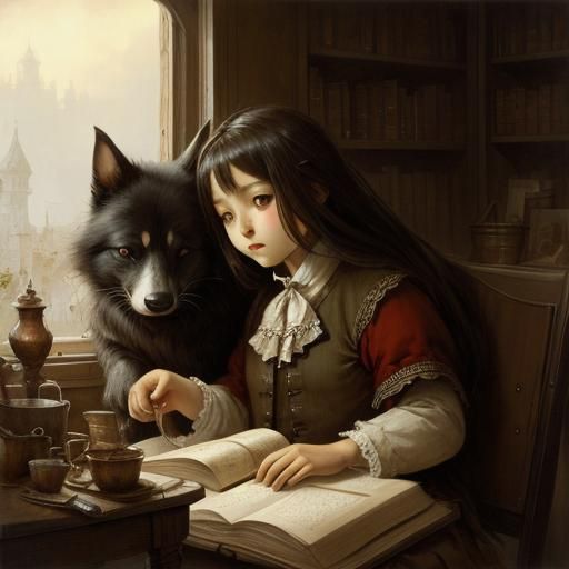 Fantasy Landscape at Dawn in Realism Style