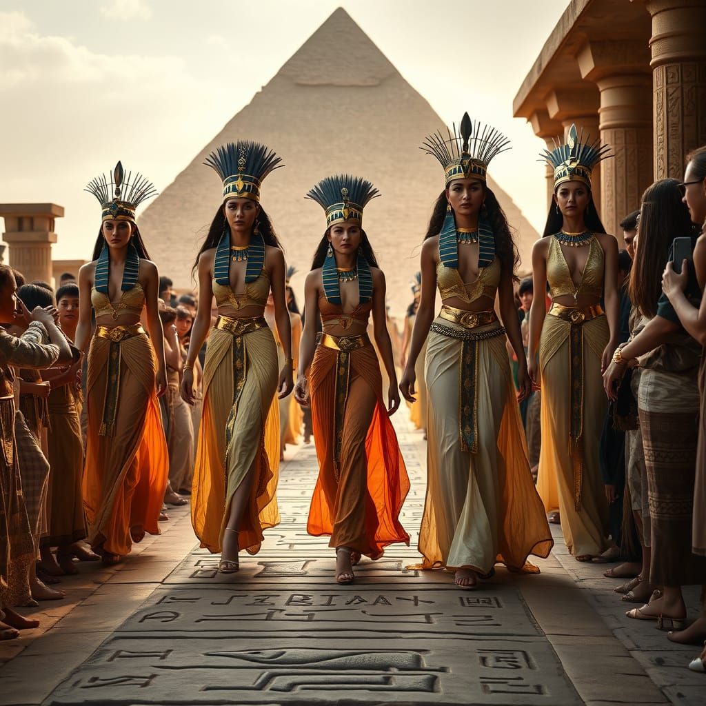Elegance of Ancient Egypt on the Runway