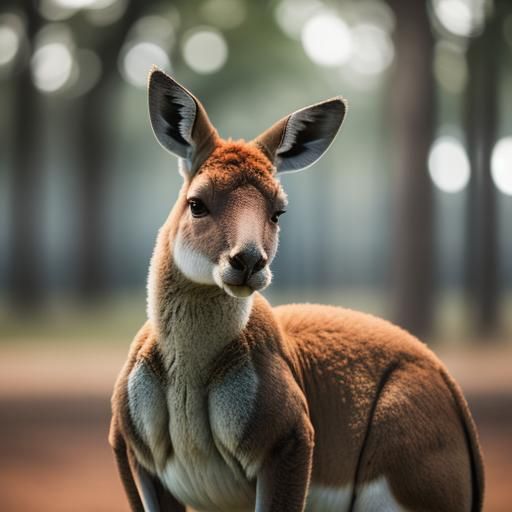 Kangaroo Portrait in Natural Light, Professional Photography