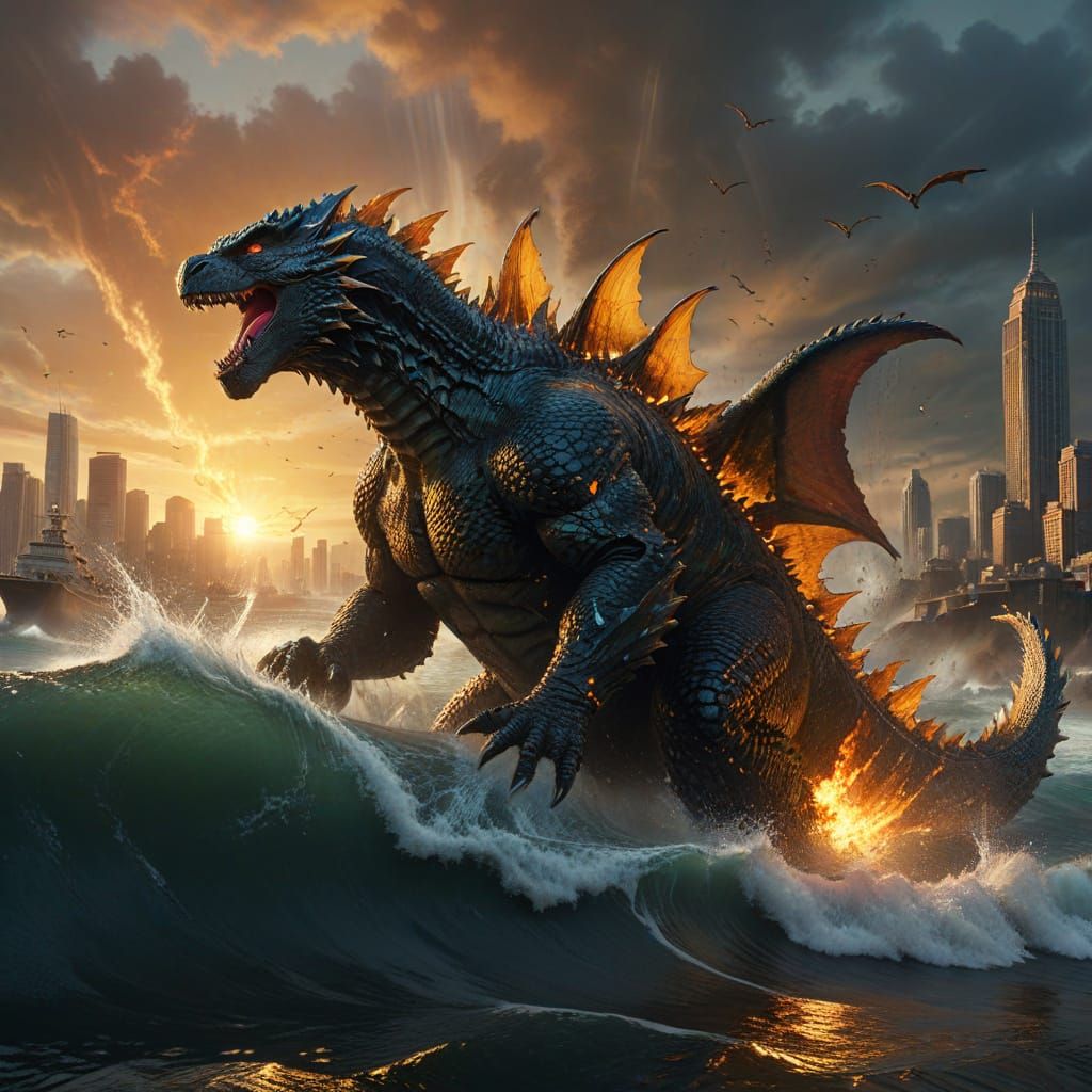 Godzilla vs. King Ghidorah: Fantasy Concept Art