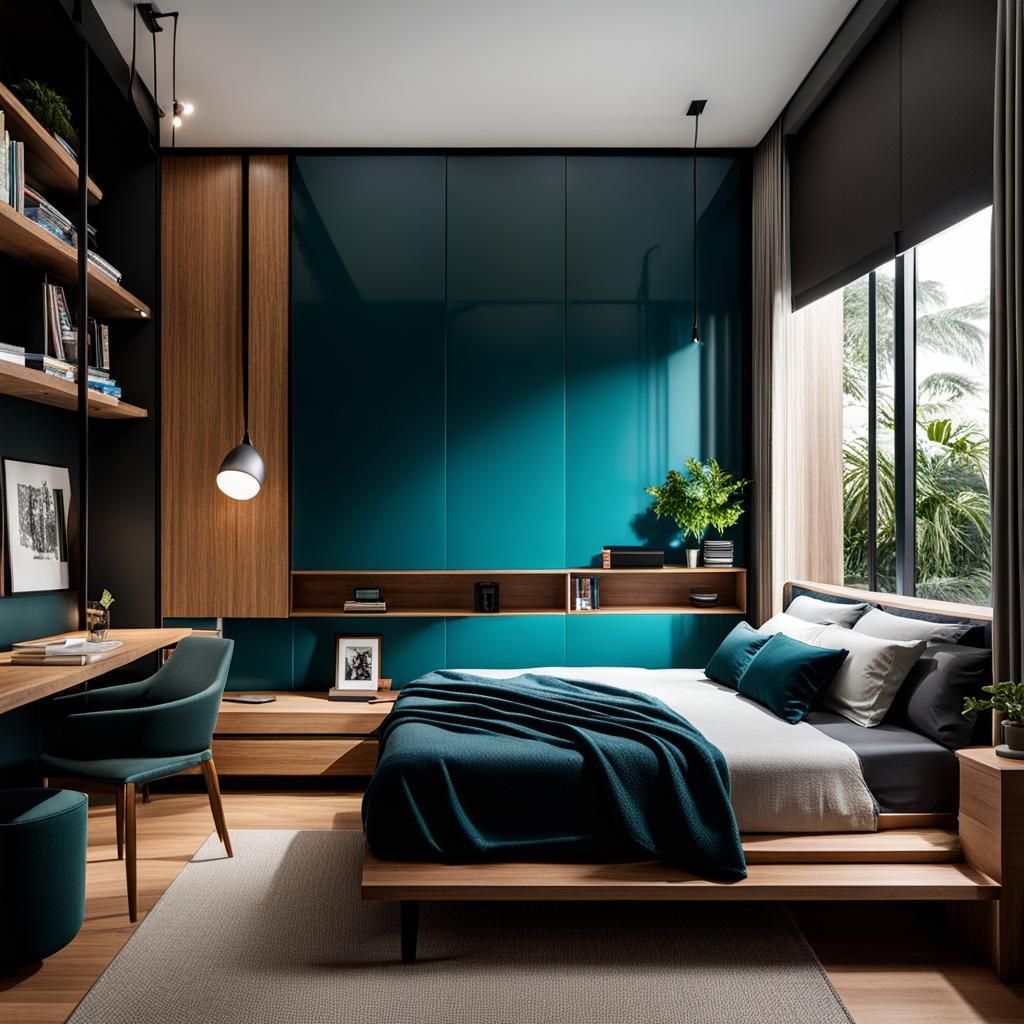 Modern Small Bedroom Interior Design in Light Colors