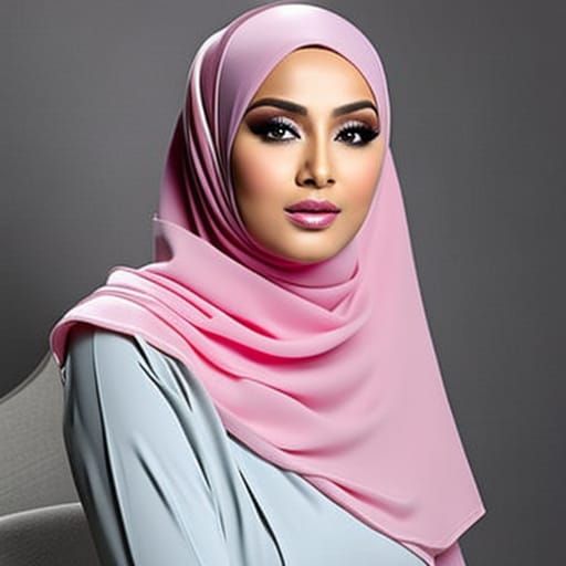 Serene Portrait of Woman in White Hijab