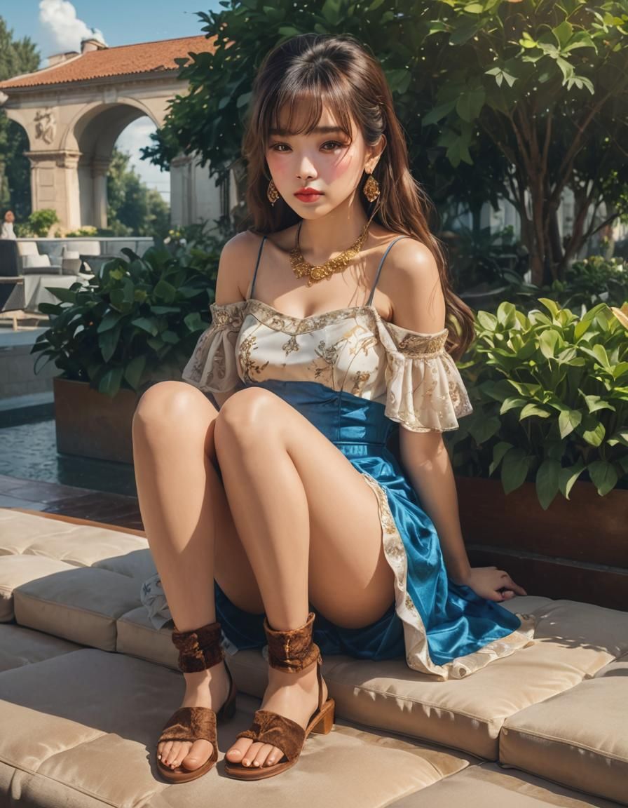 Glamour Shot of Woman in Elegant Setting