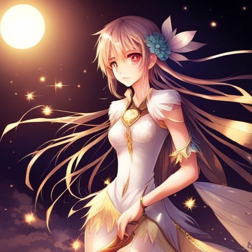 Majestic Fairy in Anime Key Visual Style