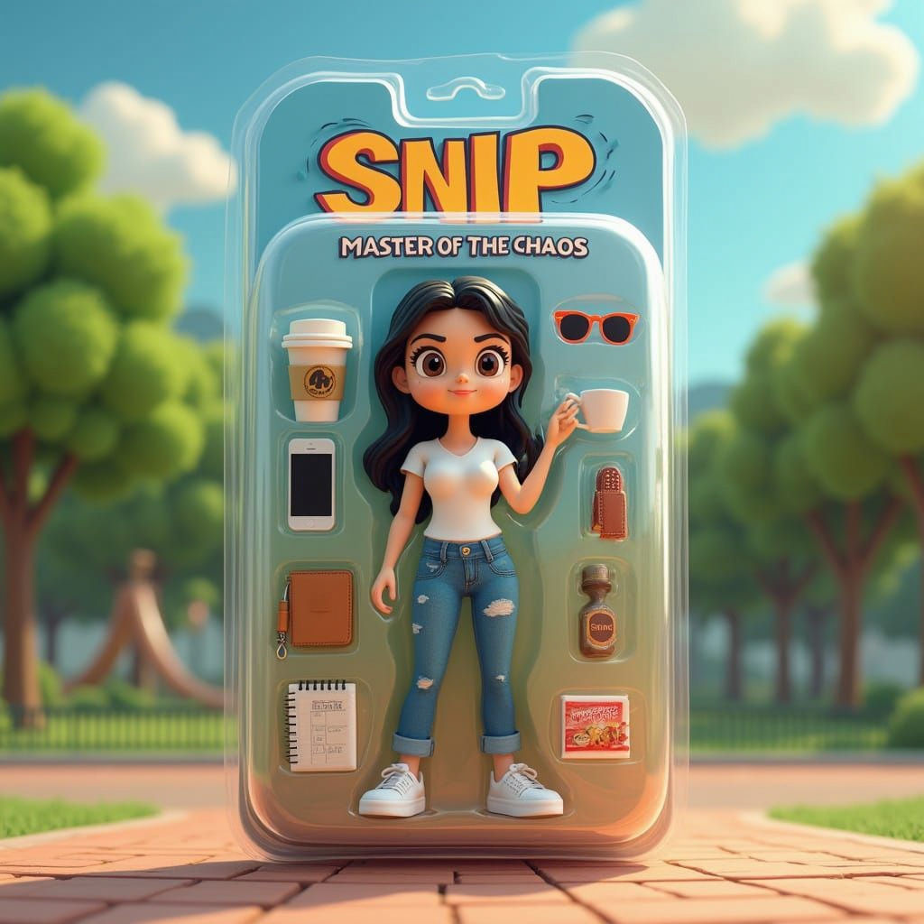 Vibrant Toy Packaging of SNIP, Master of Chaos