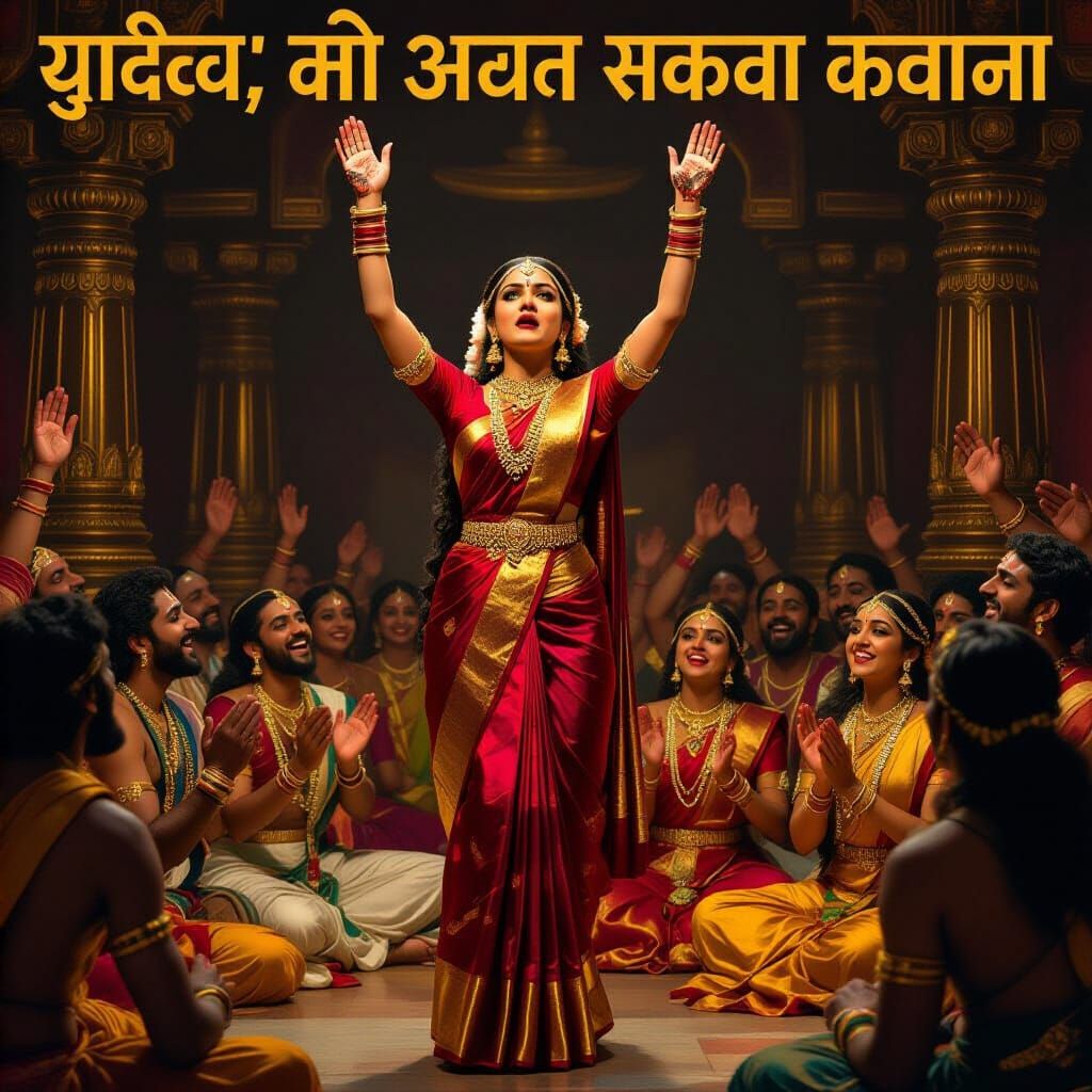 Draupadi's Defiance in the Kaurava Court