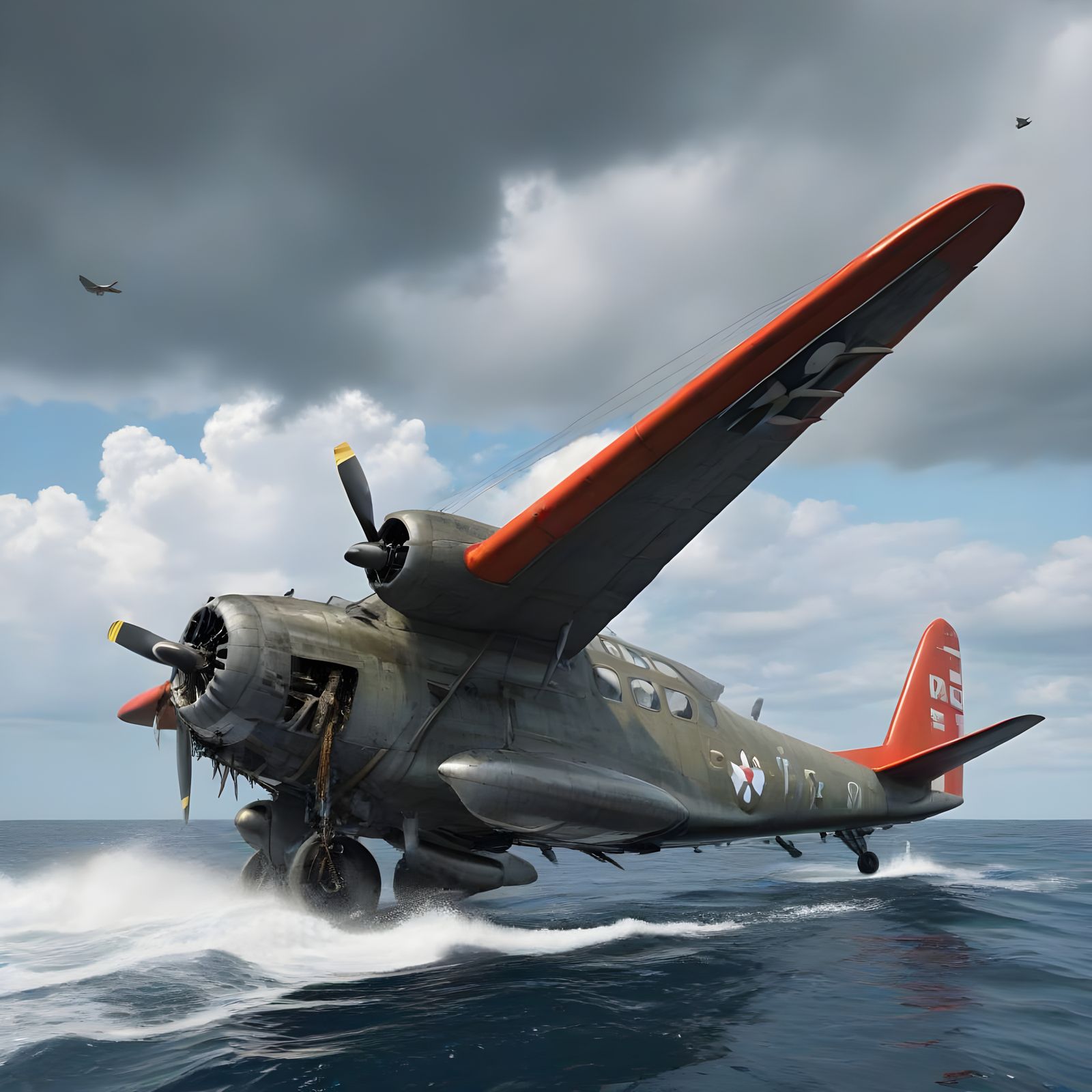 Horrifying Aircraft Emerges From The Sea