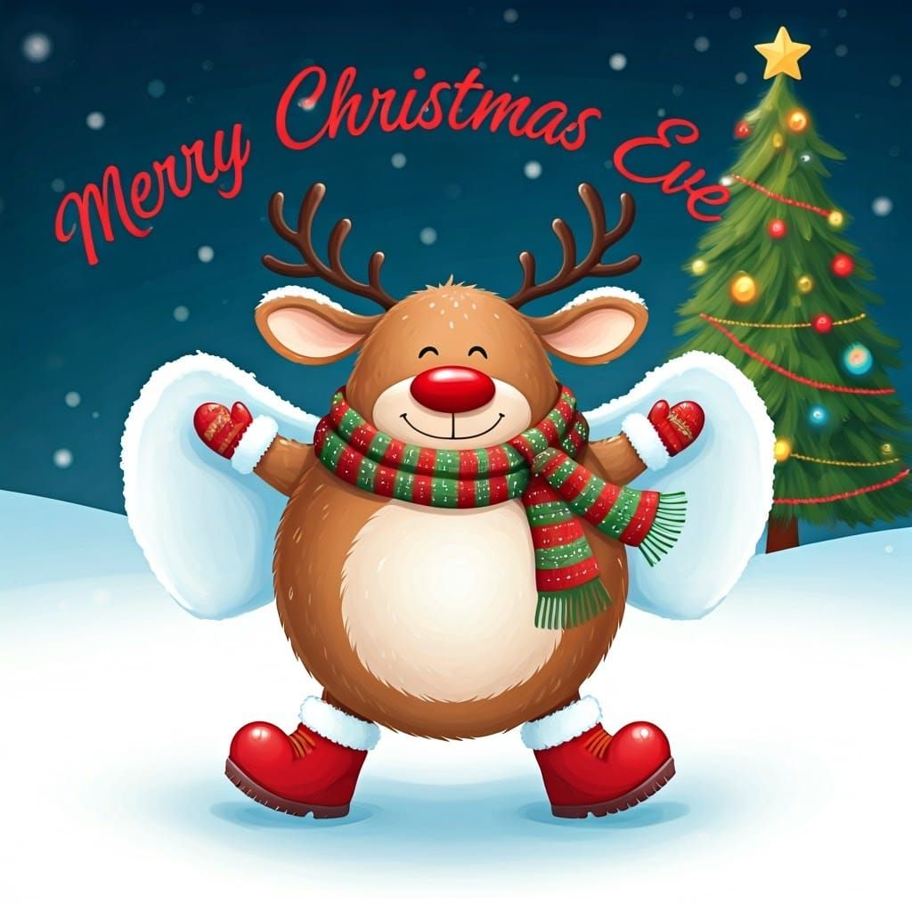 Roly-Poly Reindeer Spreads Holiday Cheer