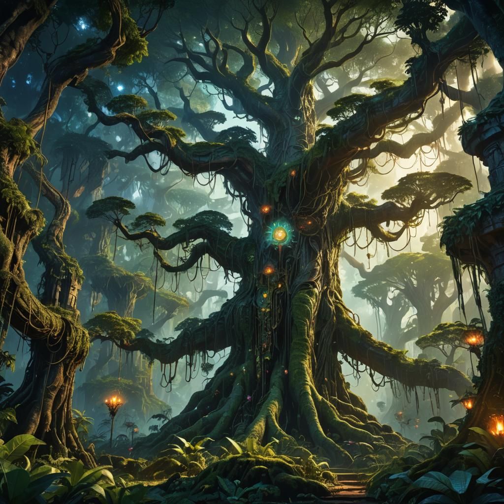 Vibrant Jungle Fantasy Concept Art in Unreal Engine