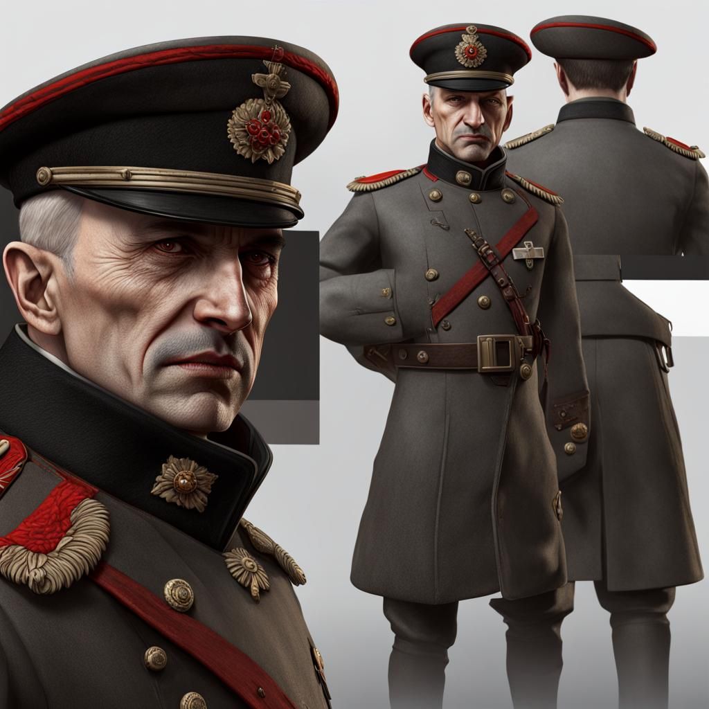 Strigoi Vampire Officer in WWI Uniform