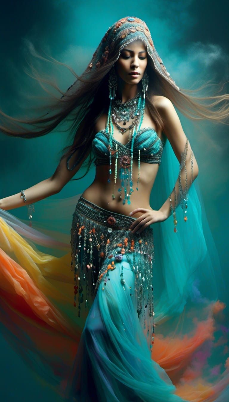 beautiful belly dancer