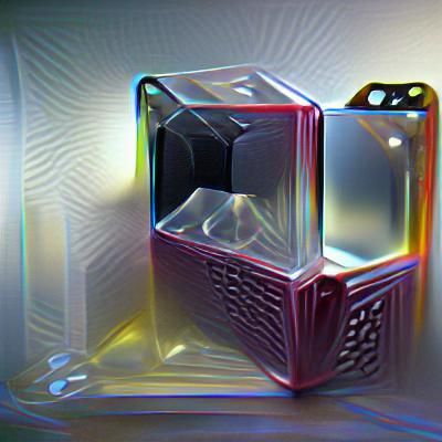 Opaque Cube with Parallax Effect in 3D
