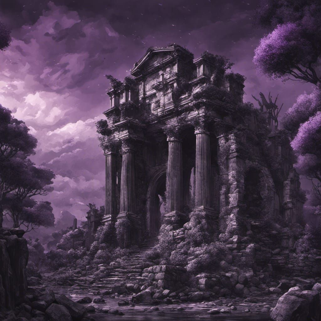 Post-Apocalyptic Rome in Dark Fantasy Style