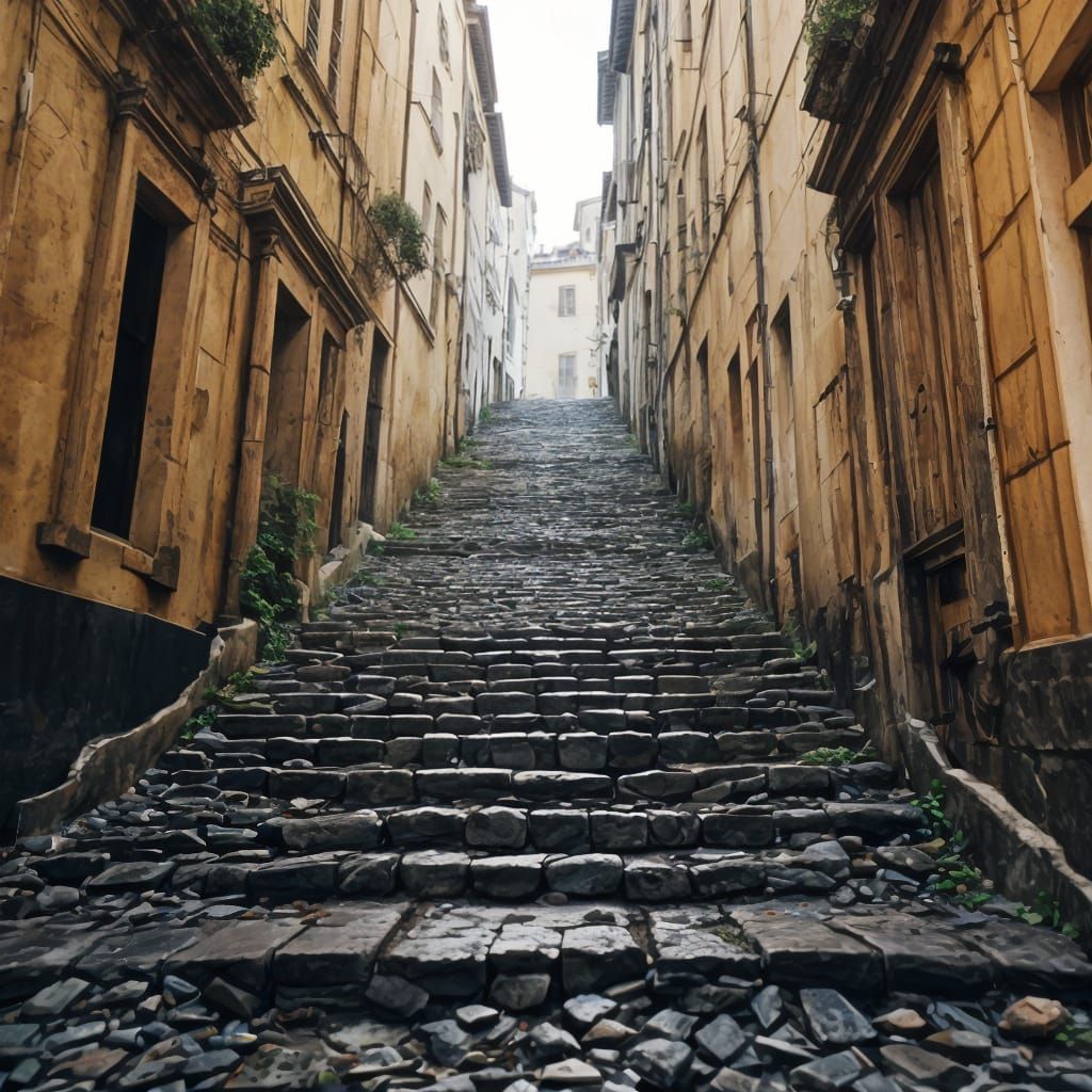 Abstract Geometric Form in Monochromatic Color Scheme