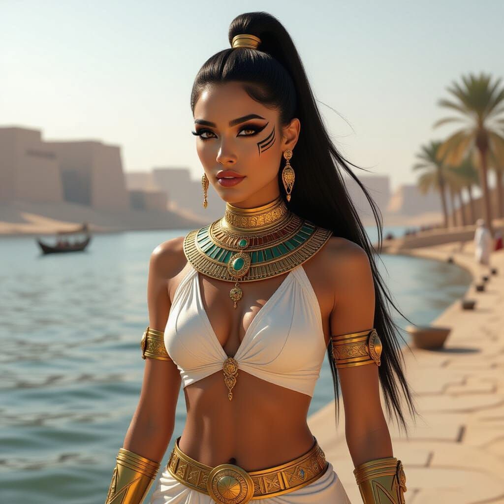 Eve as Egyptian Goddess Digital Art