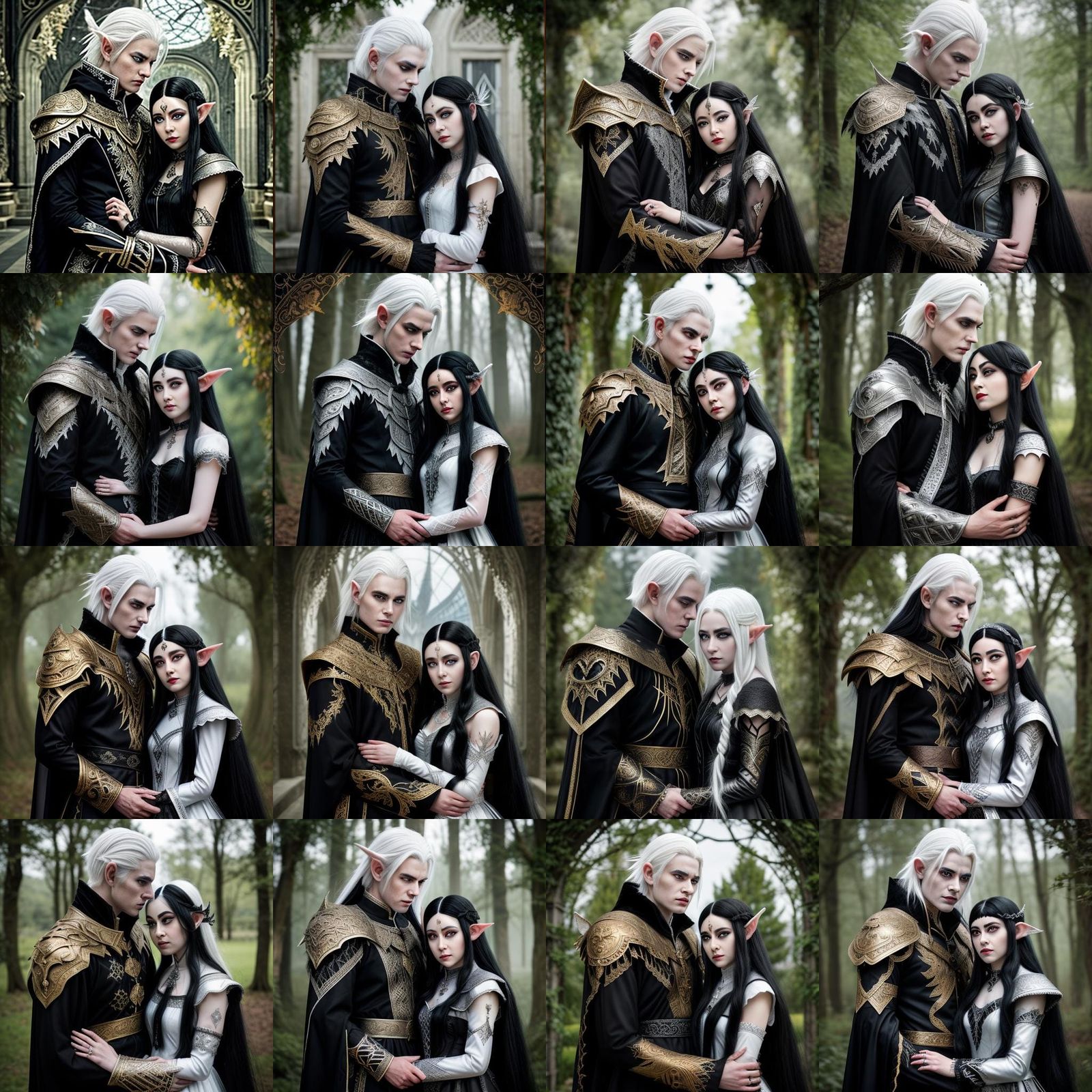 Romantic Couple: Demon King and Elven Queen