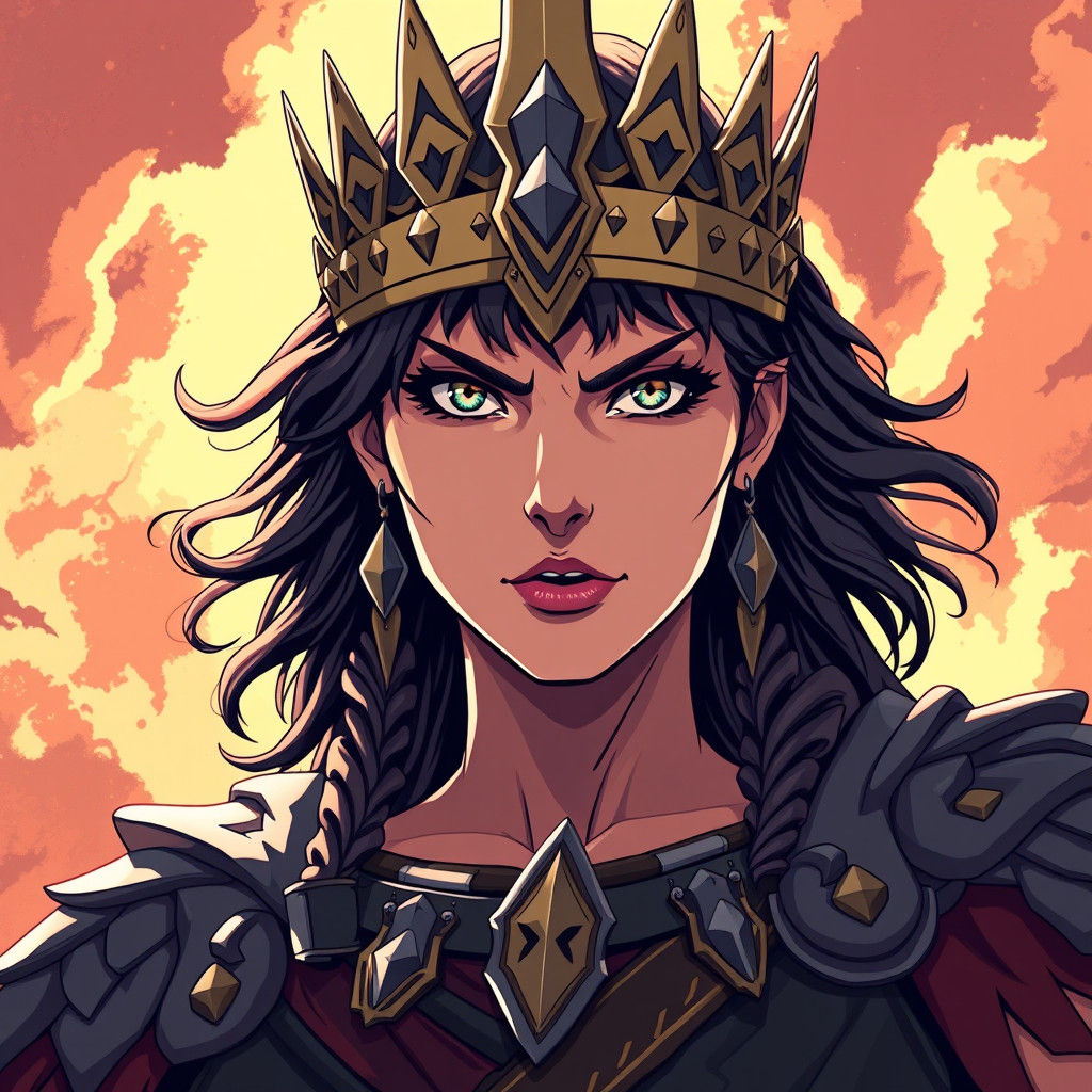 Regal Boudica in Studio Trigger Anime Style