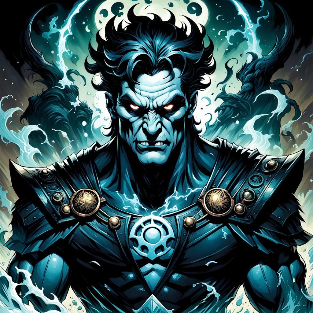 Hades in Comic Book Art Style