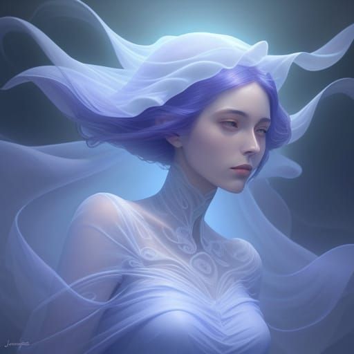 Surreal Ghosties Floating in an Ethereal Void