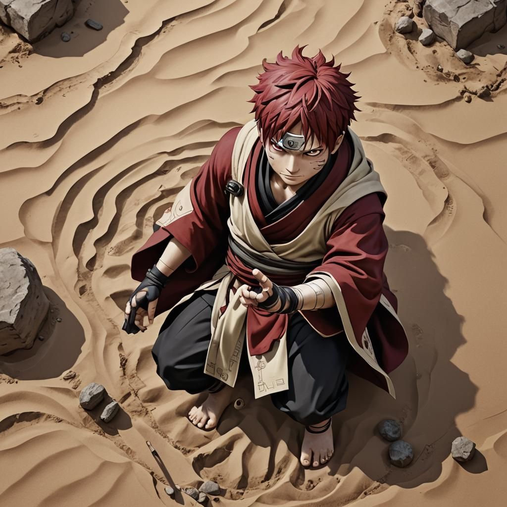 Gaara of the Sand Village Anime Key Visual