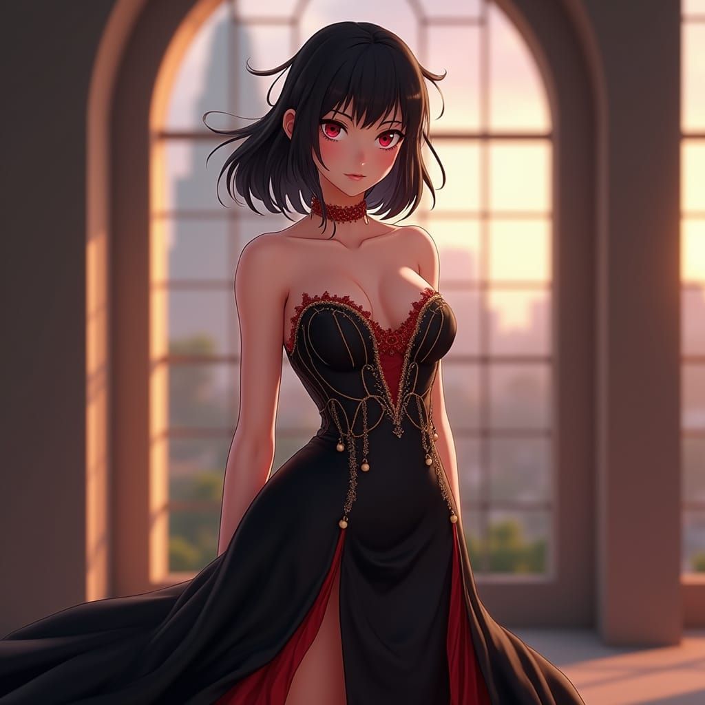 Momo Yaoyorozu in Hero Ball, 3D Anime Art