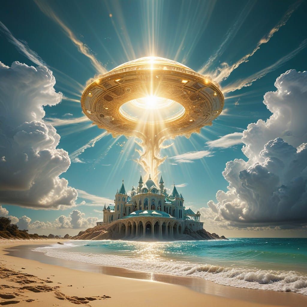 Ethereal Victorian Mansion Transcends Reality in Soft Focus