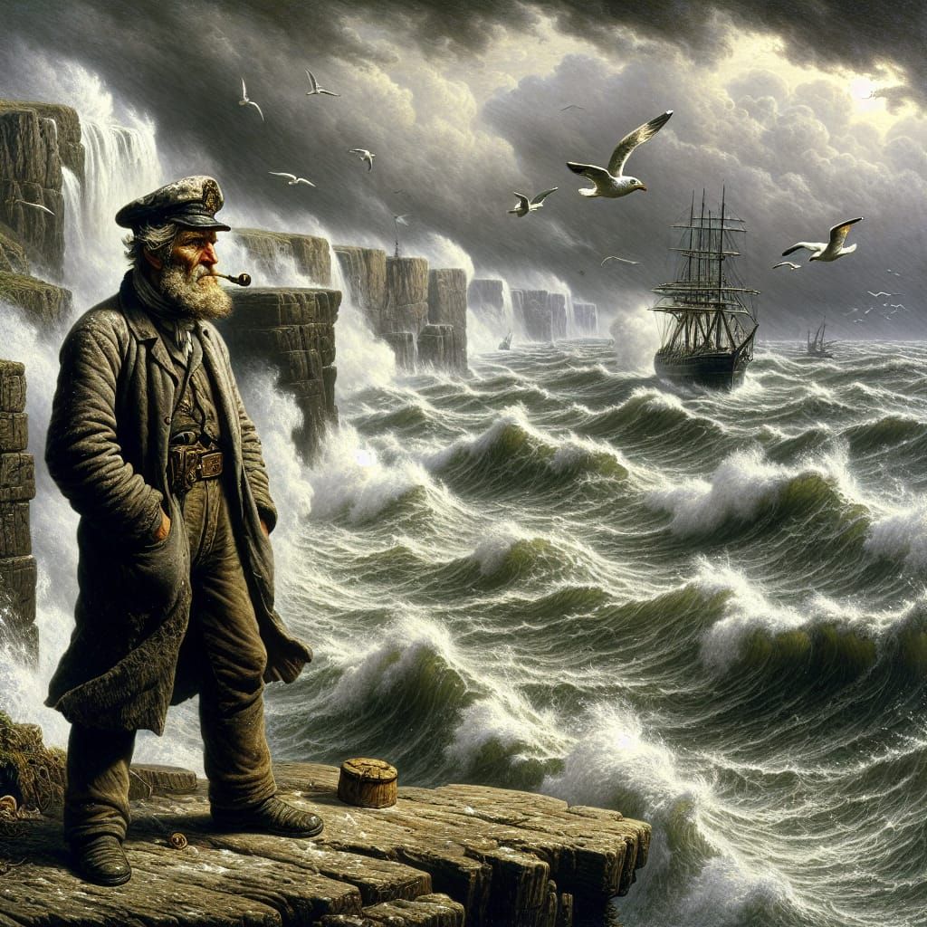 Bilder (05) zum Gedicht John Maynard von Theodor Fontane. Wer ist John Maynard?

John Maynard war unser Steuermann. Aus ...