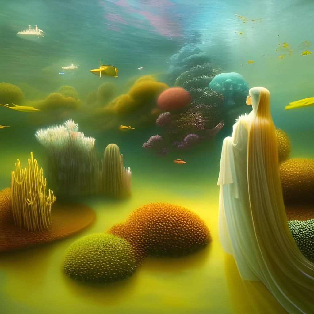 Ethereal Submarine City in Steamnouveau Style