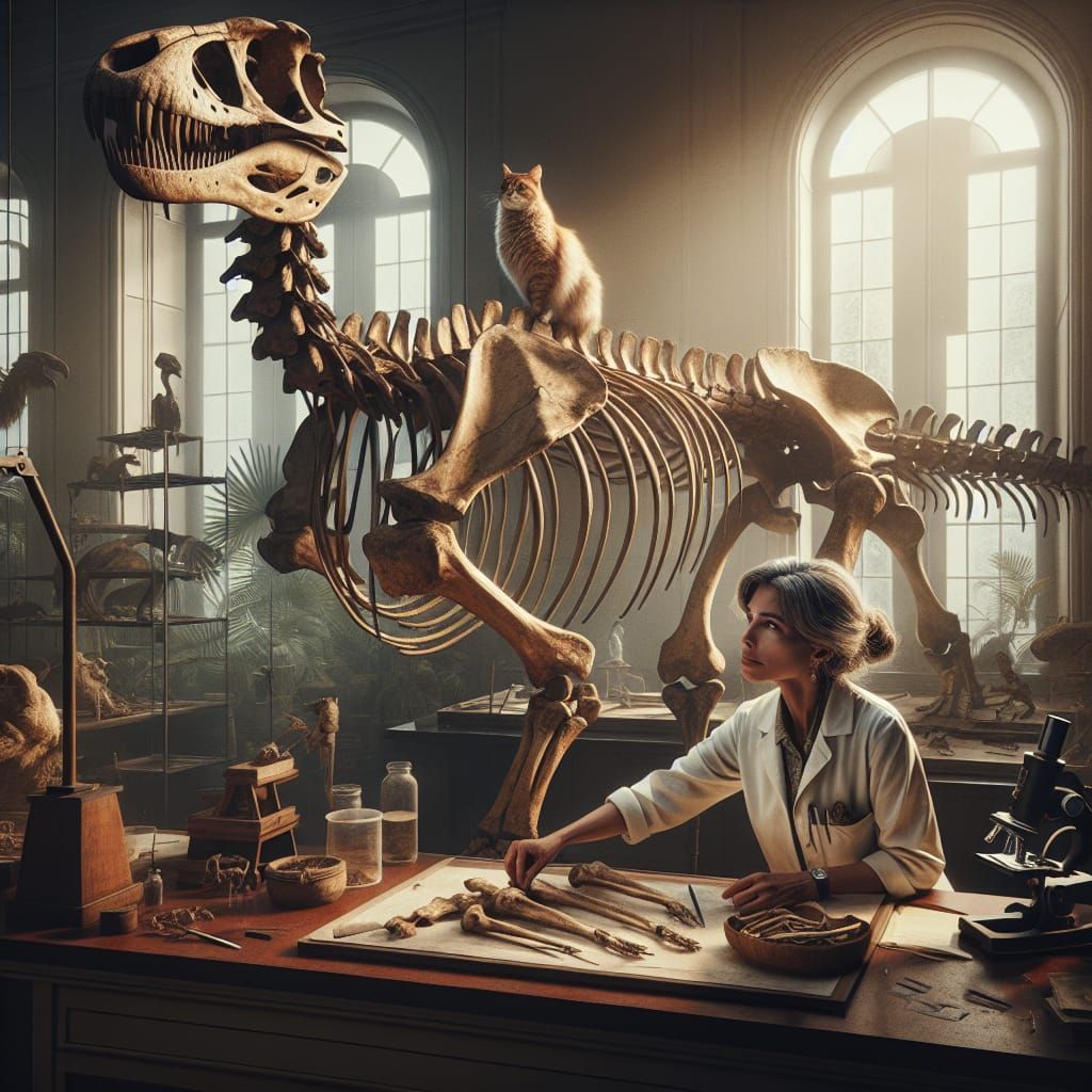 Archaeologist Reconstructs Saber-Toothed Chicken Skeleton