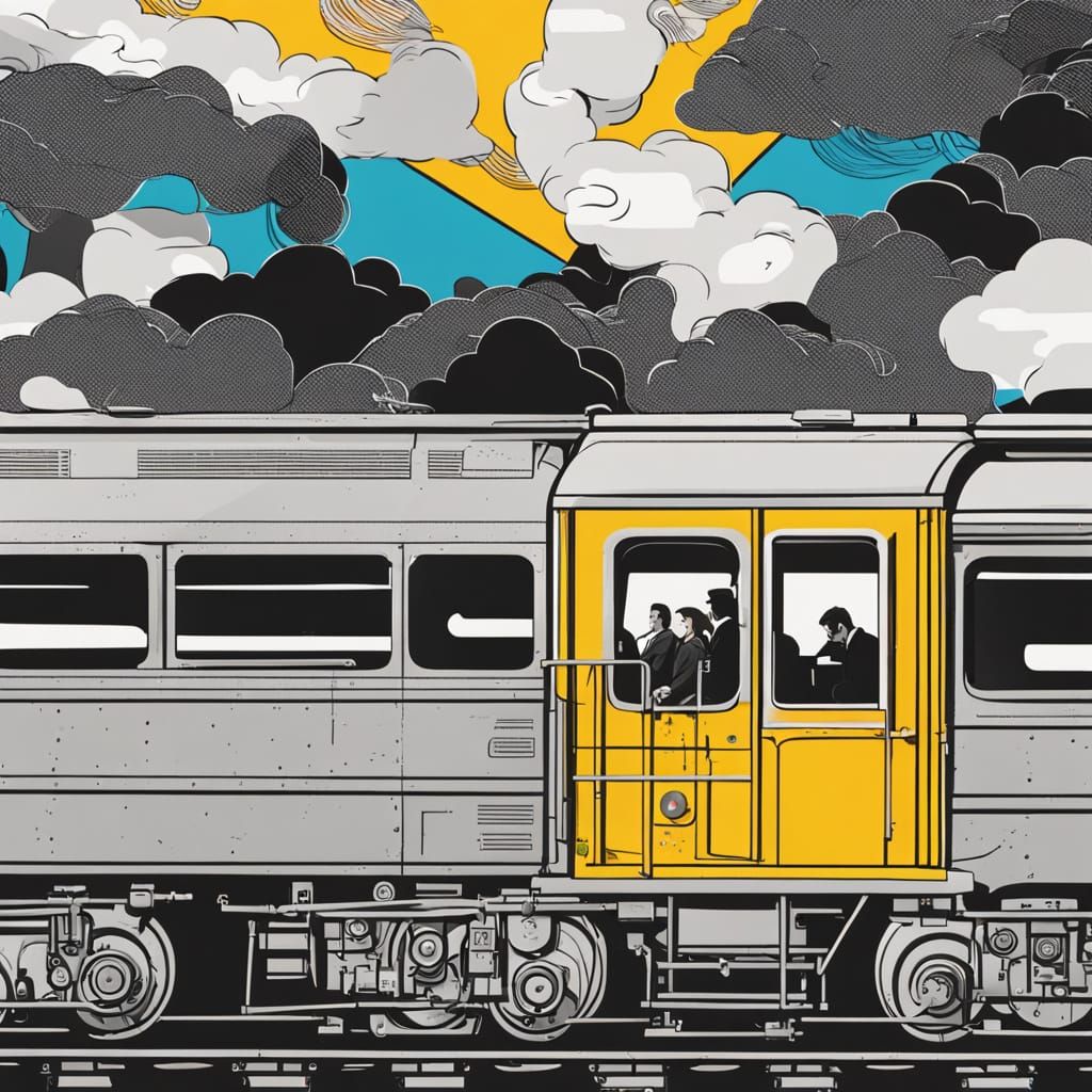 A Train of Thought in Whimsical Illustration