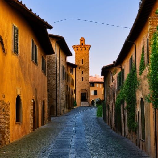 Tuscan Landscape in Professional Photography Style