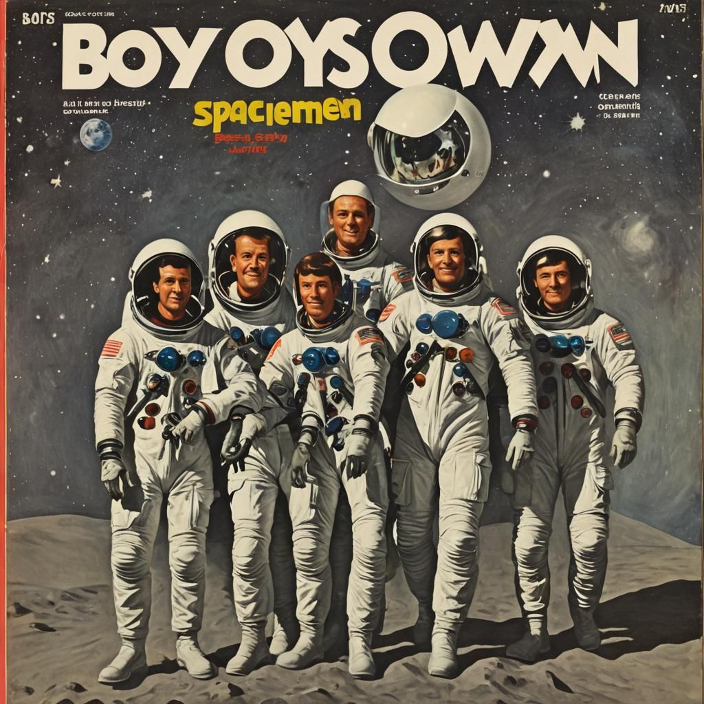 Vintage Magazine Cover: Spacemen Adventure