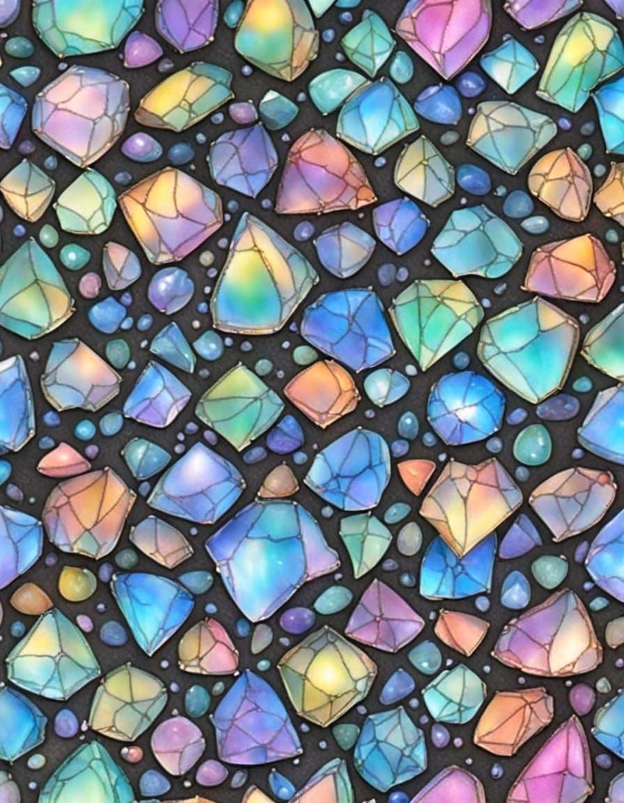 Luminous Celestial Crystal in Ethereal Glow