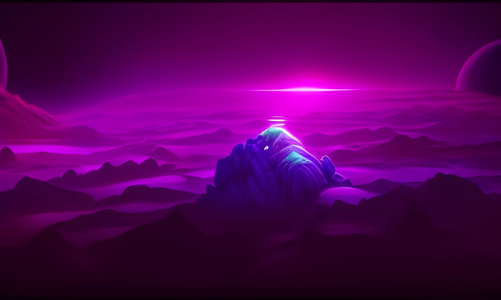 Surreal Cosmic Landscape Rendered in Unreal Engine