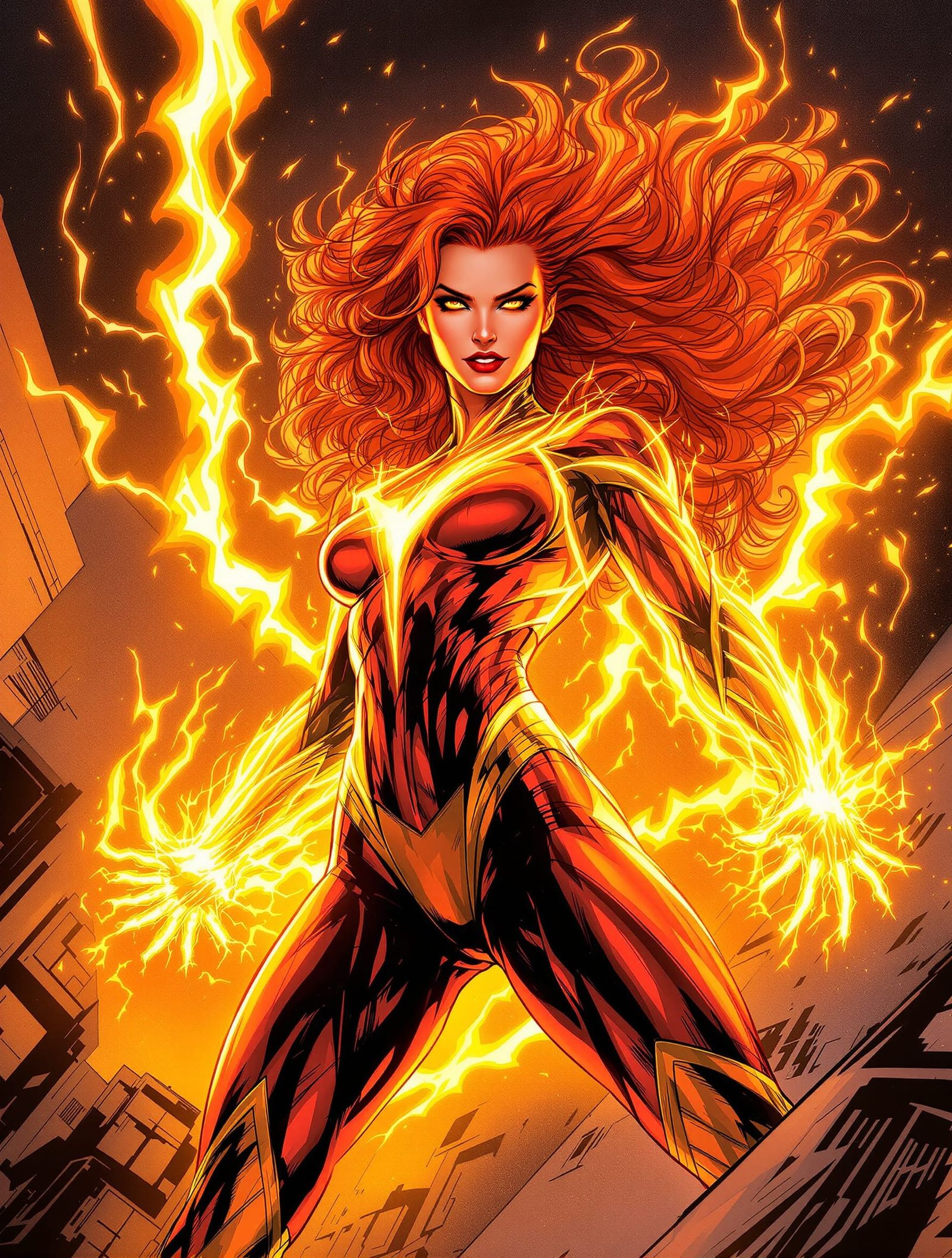 Jean Grey Phoenix Comic Art