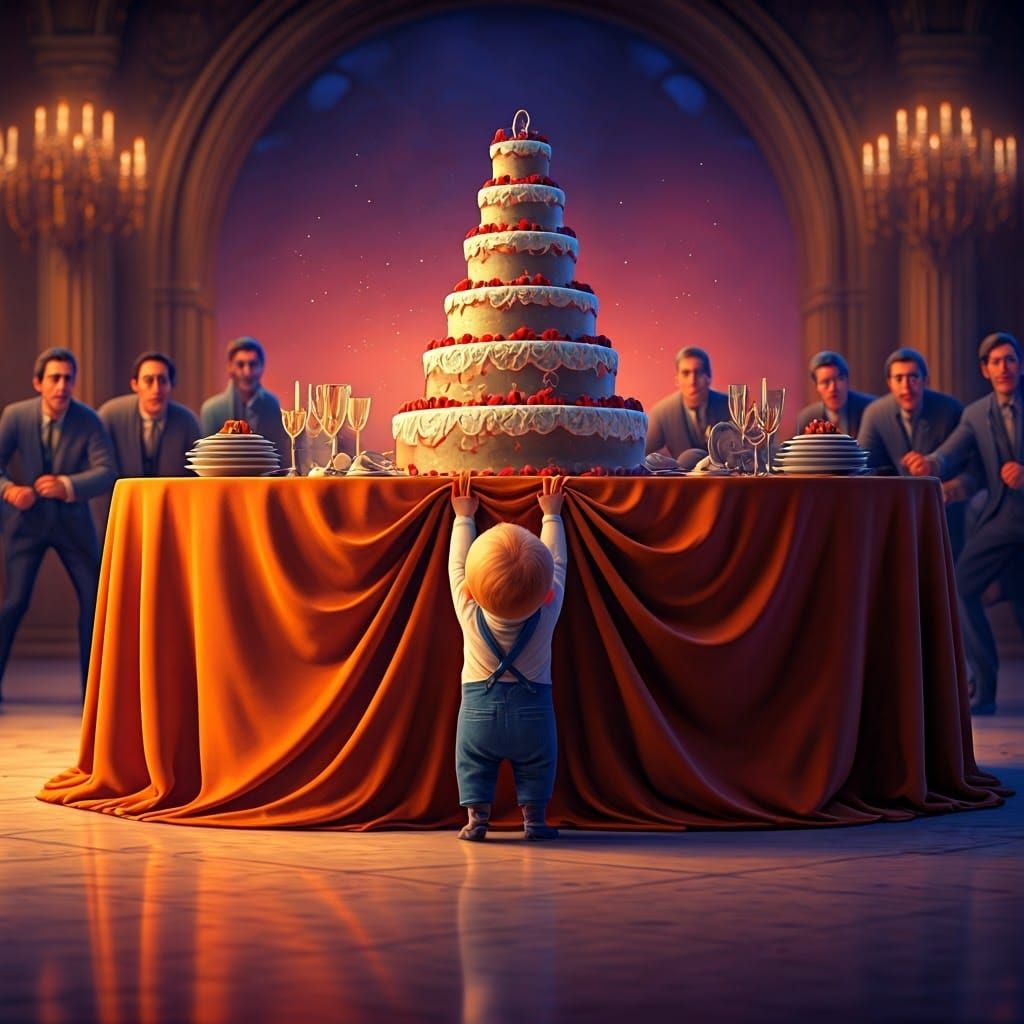 Tiny Toddler Causes Chaos at Grand Ballroom Celebration